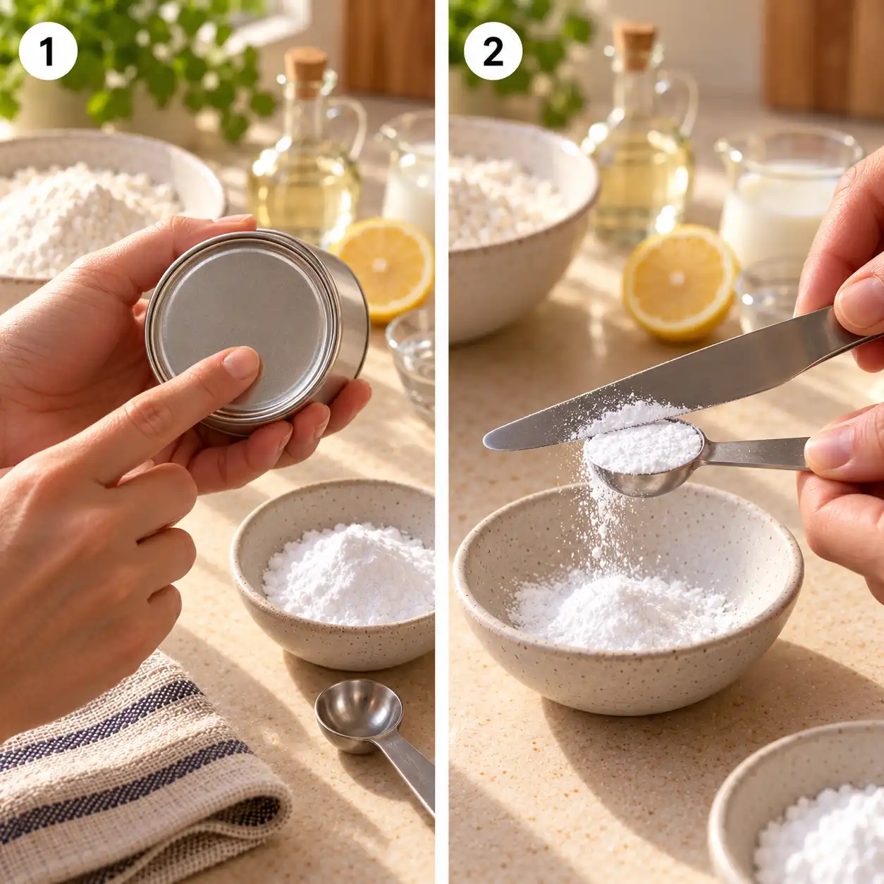 difference between baking soda and baking powder preparation