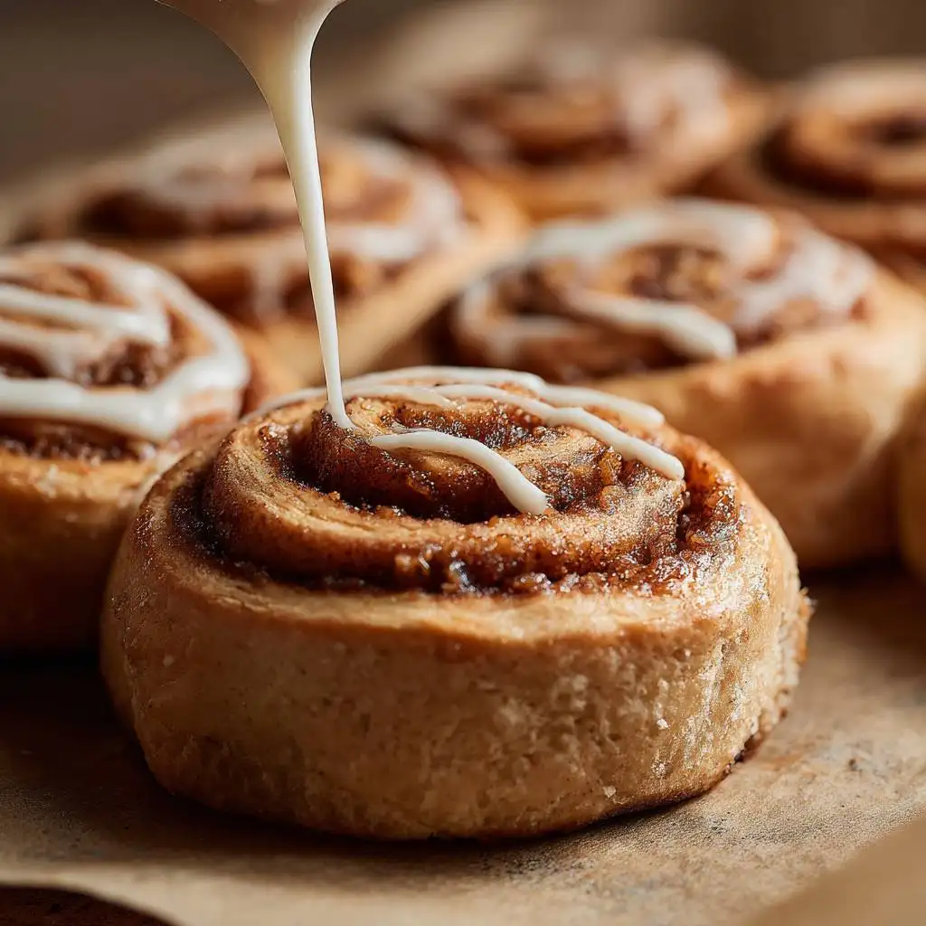 frosting cinnamon roll king cake recipe