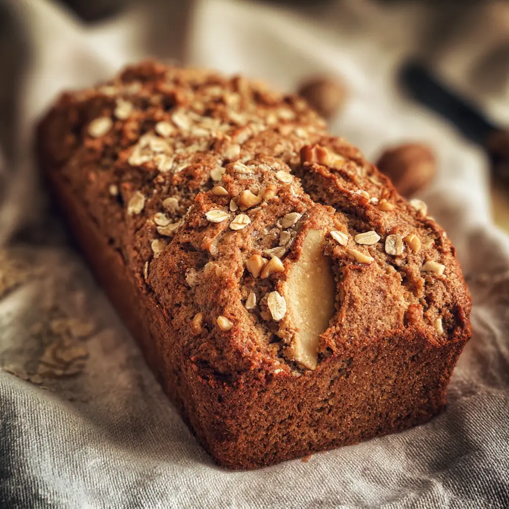 2healthy cinnamon apple bread oats