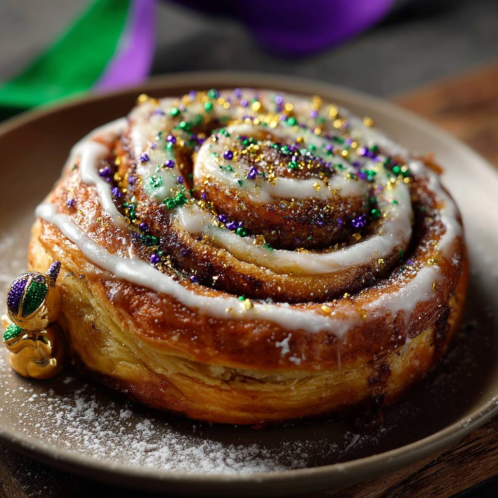 3 king cake slice baby
