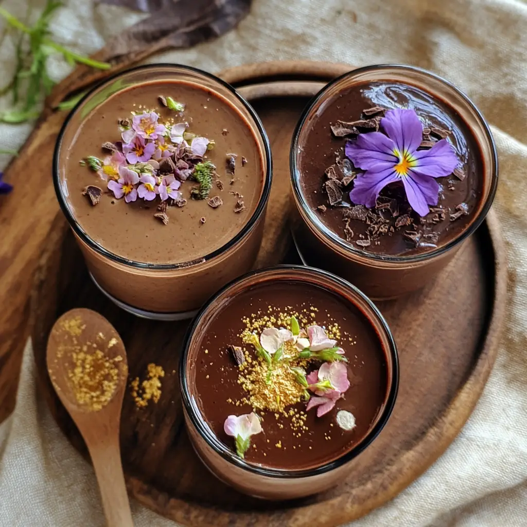 3italian dessert tray chocolate budino