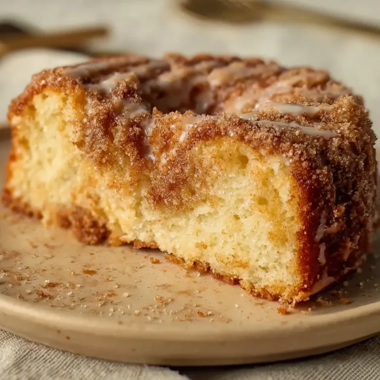 Slice of cinnamon donut bread with glaze