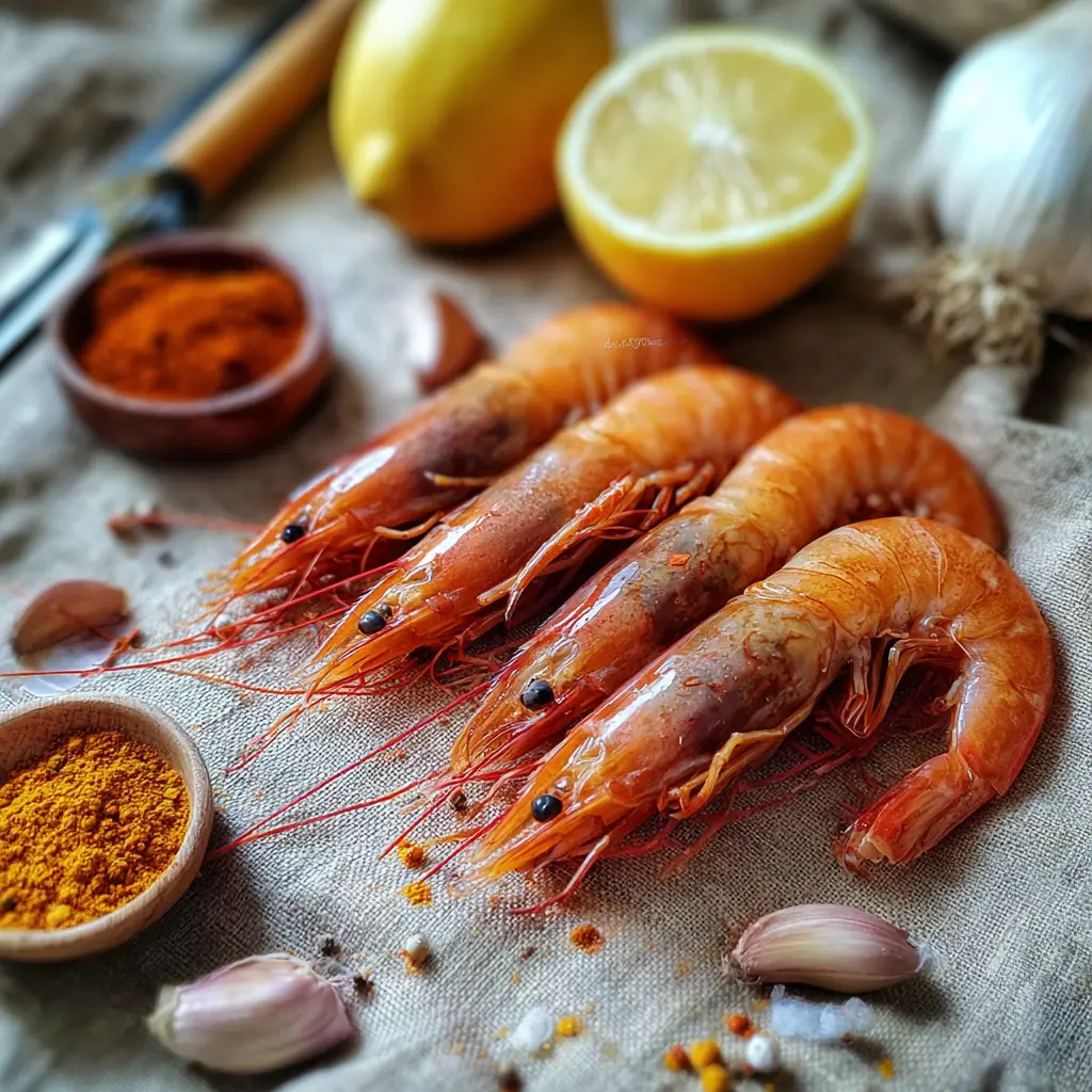 Hawaiian garlic shrimp