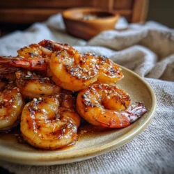 hibachi shrimp sizzling on grill