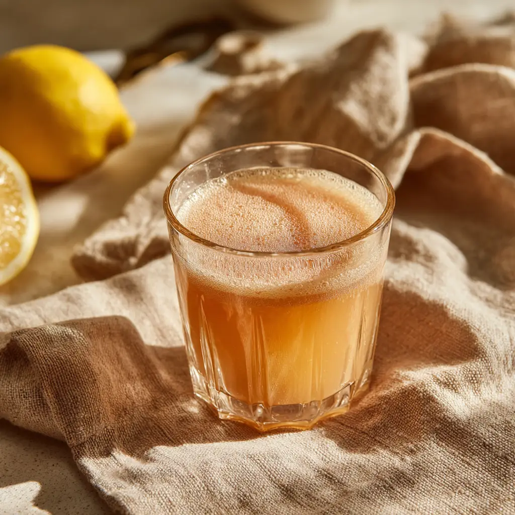 Natural Mounjaro recipe detox drink in glass