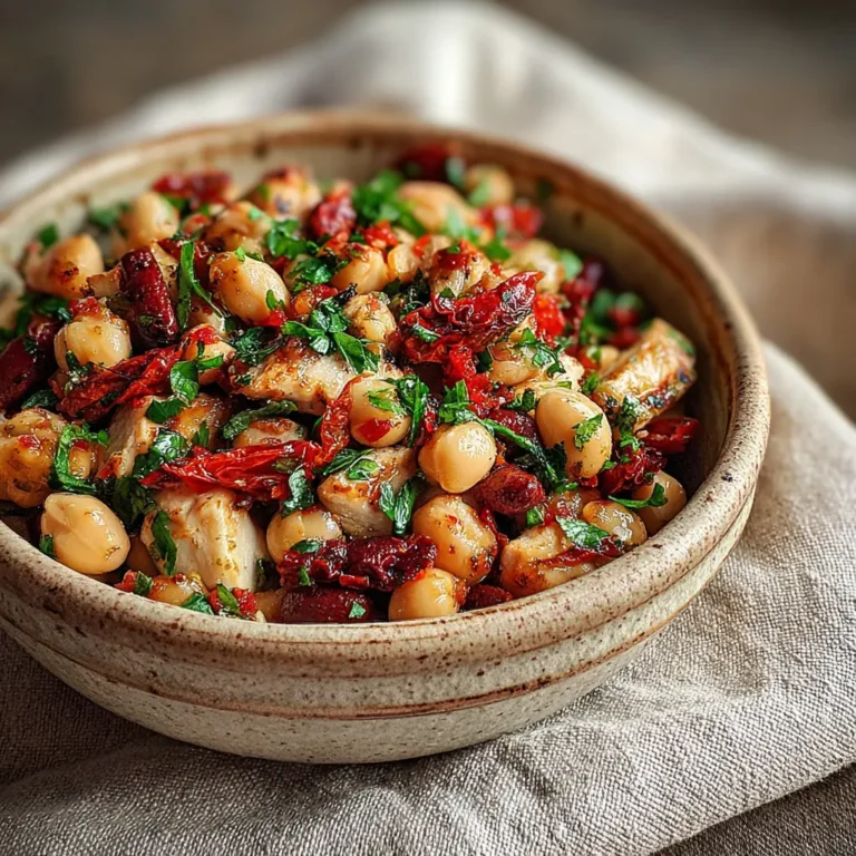 dense bean salad recipe with chickpeas and vinaigrette
