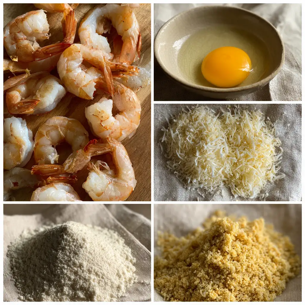 Ingredients for coconut shrimp dishes recipe