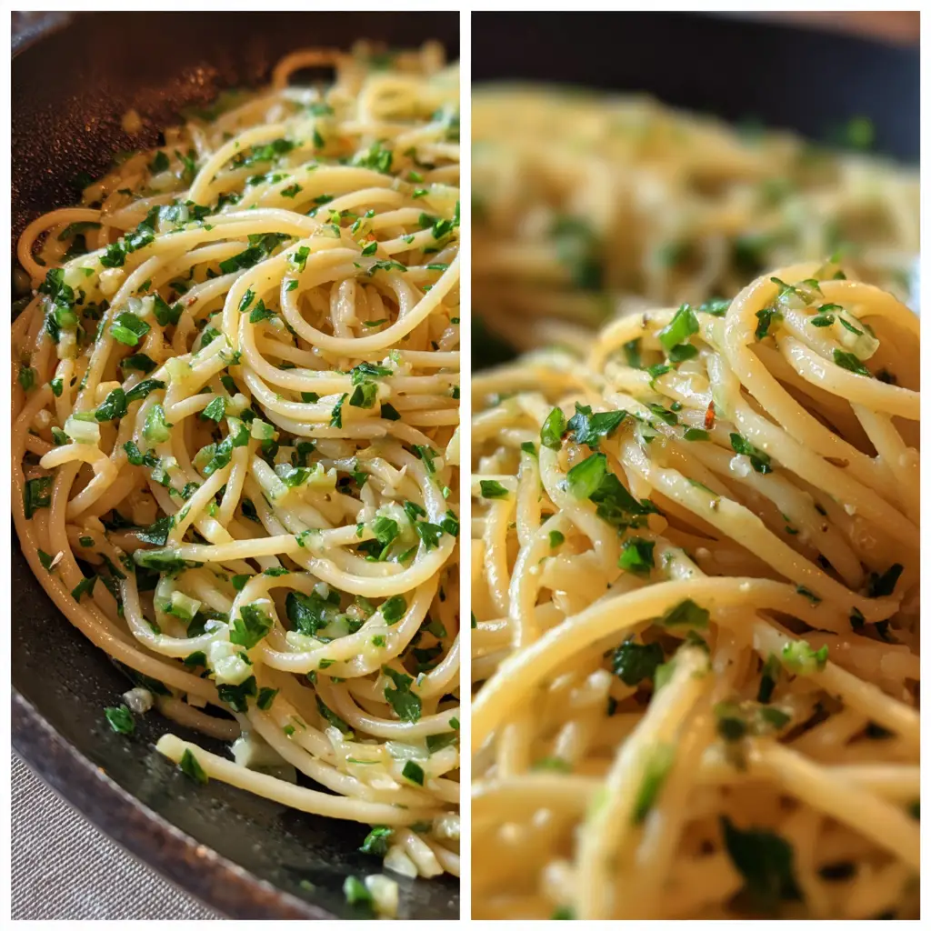 Tossing spaghetti in creamy vegan green sauce