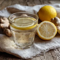 Fat burn drink recipe with lemon and ginger for weight loss