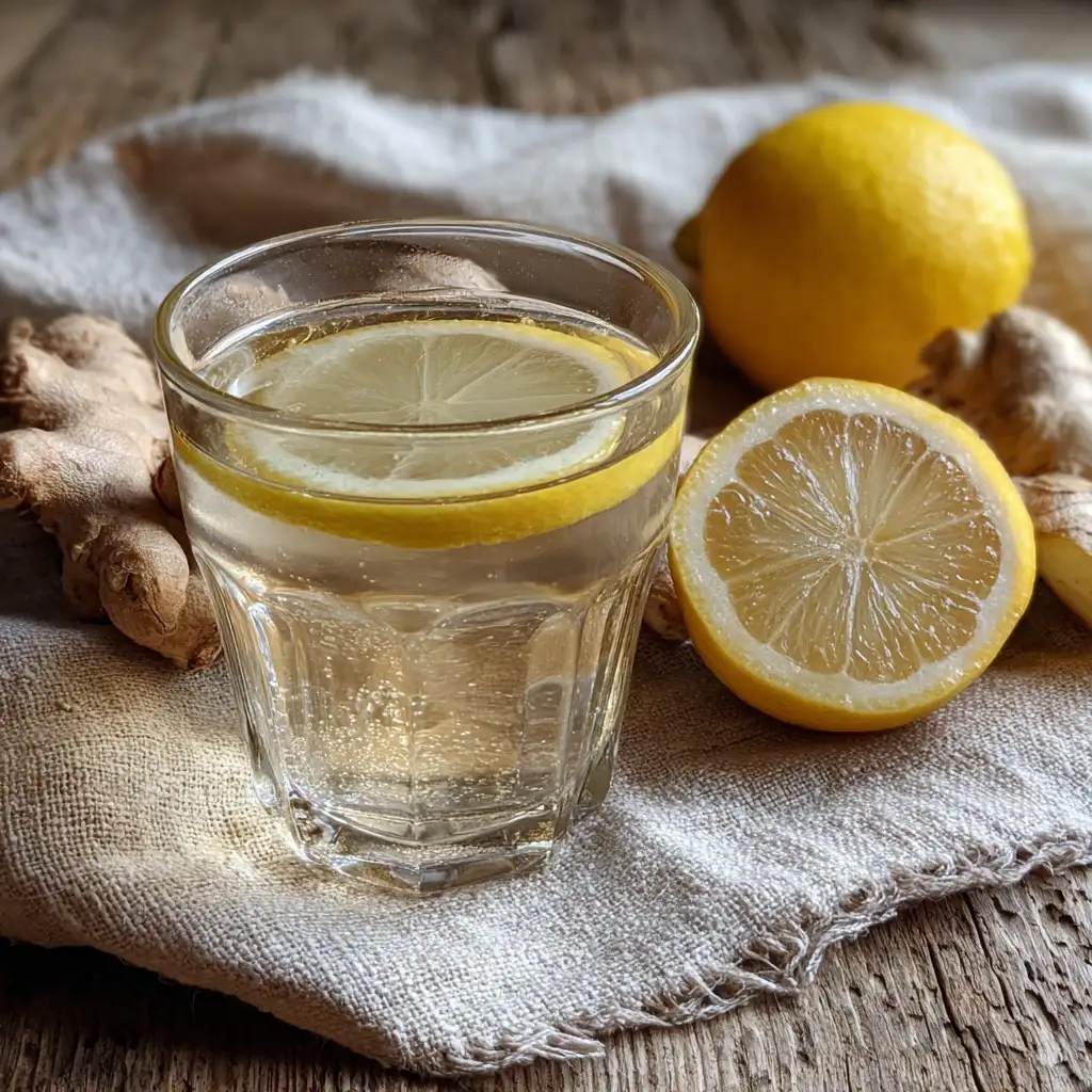 Fat burn drink recipe with lemon and ginger for weight loss