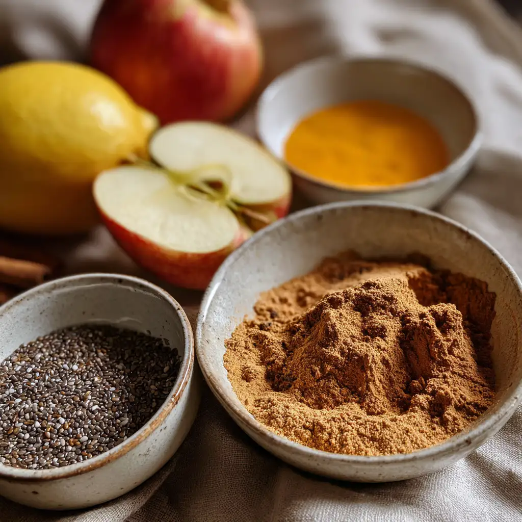 ingredients for homemade tirzepatide-style wellness drink