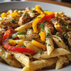 Creamy Rasta Pasta recipe with jerk chicken and peppers