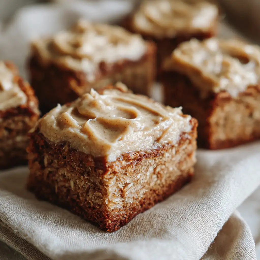 Banana bread brownies with brown butter frosting