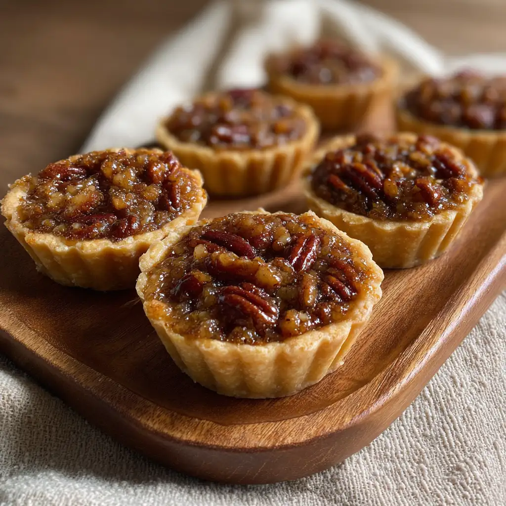 Mini pecan tarts for Thanksgiving