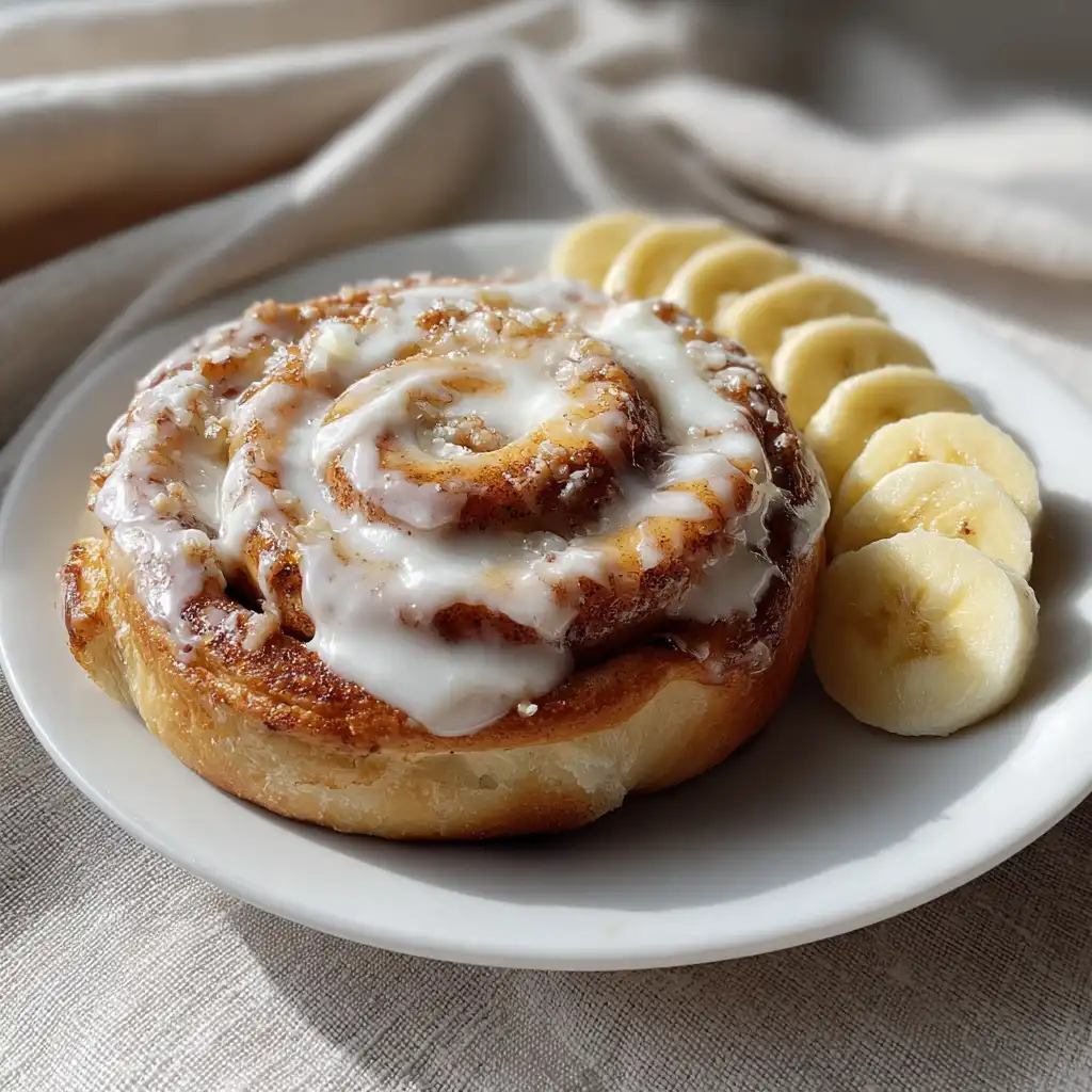 Banana cinnamon roll inspired by Panera Bread