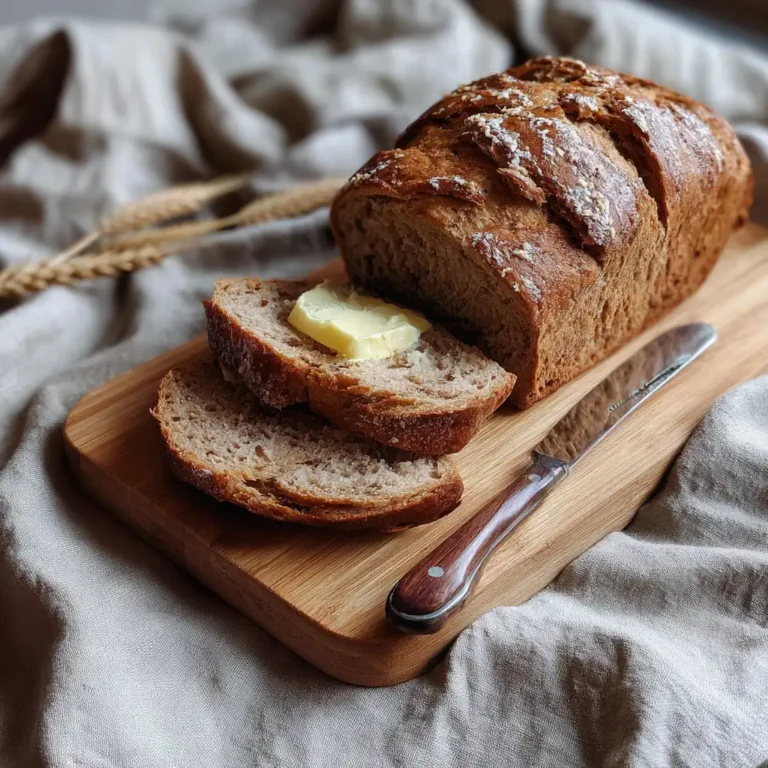 Sliced cinnamon bread loaf served with butter