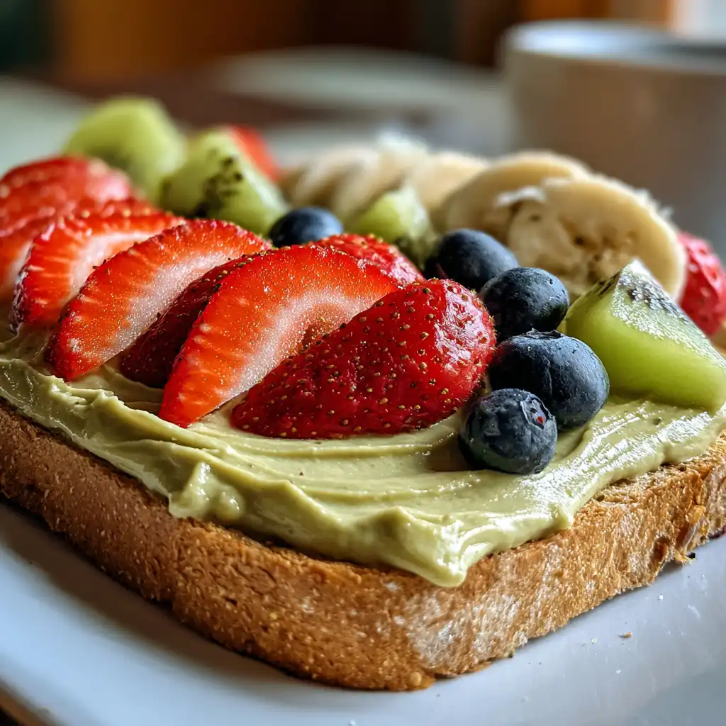 pistachio cream spread on toast