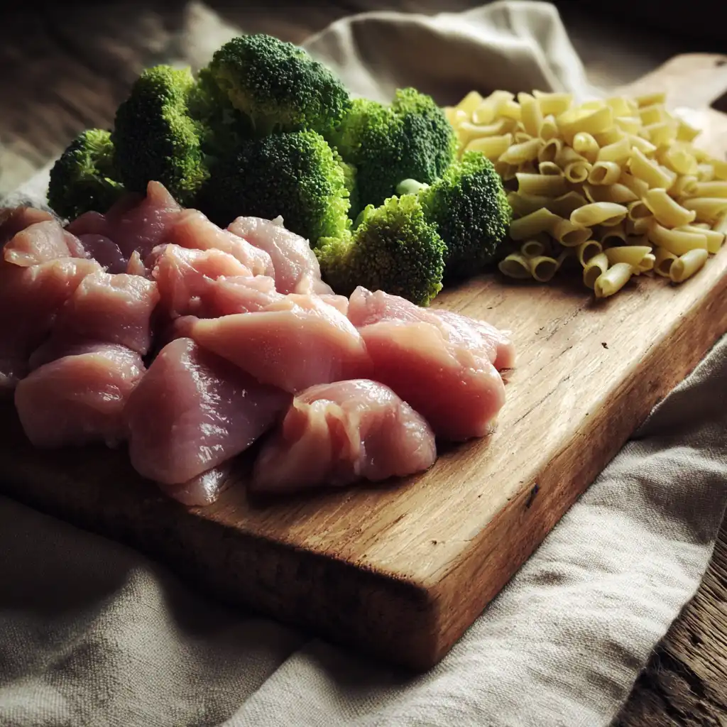 chicken broccoli pasta bake ingredients