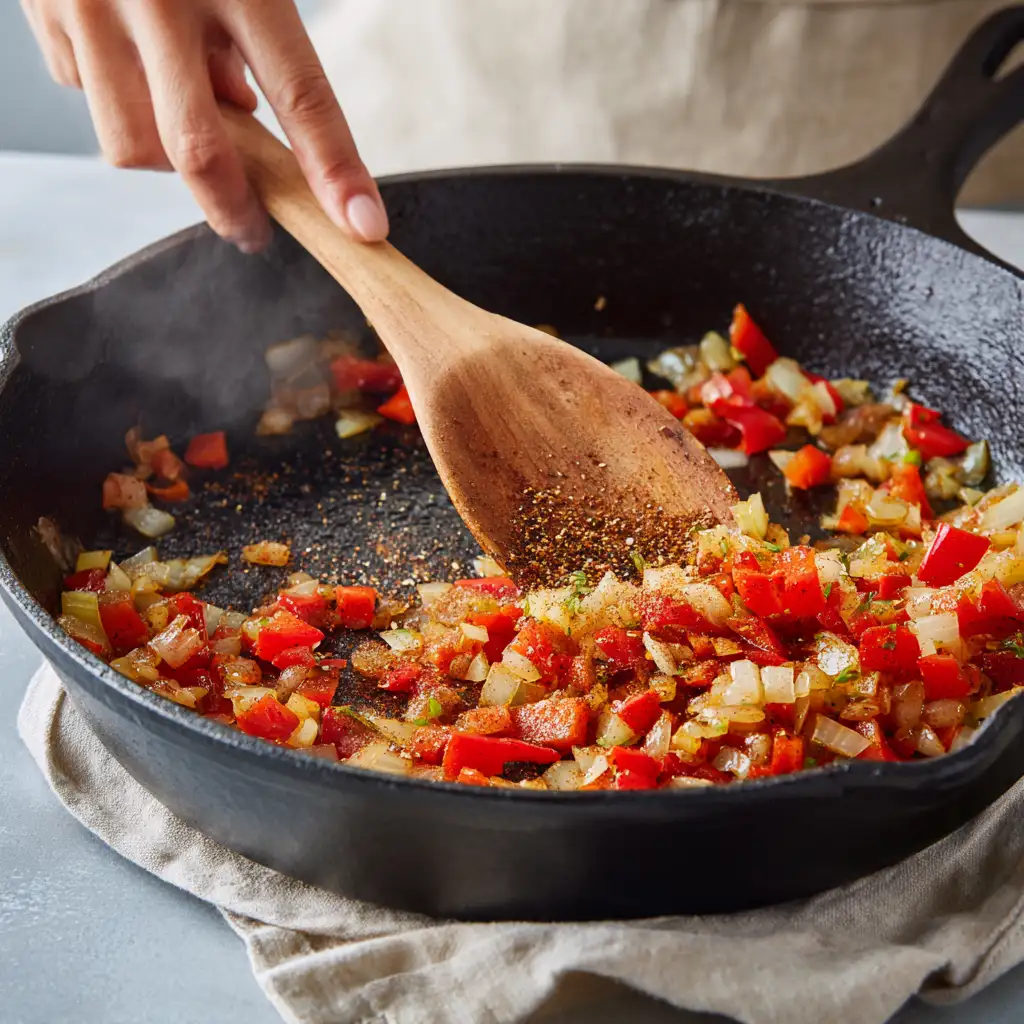shakshuka with feta recipe preparation steps