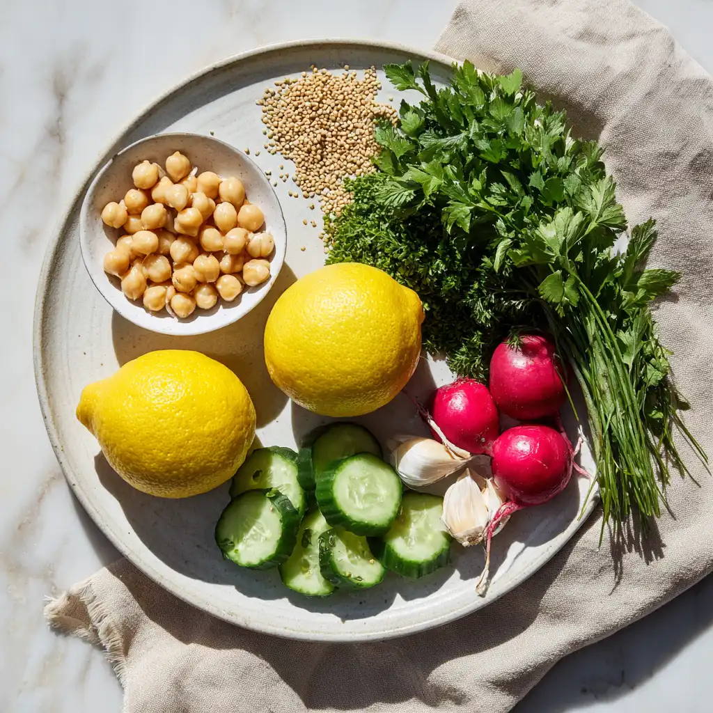falafel bowl with tahini sauce recipe ingredients