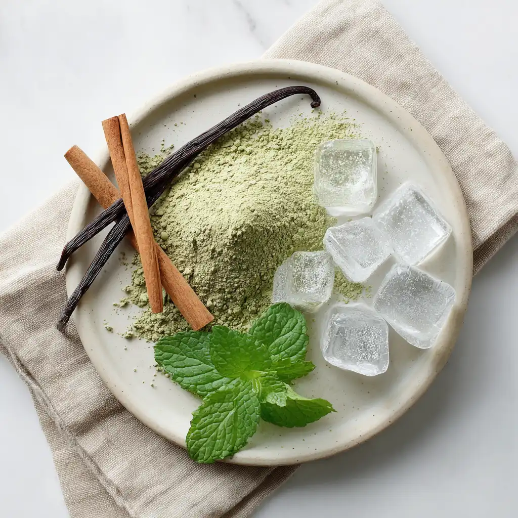 matcha latte iced without syrup preparation