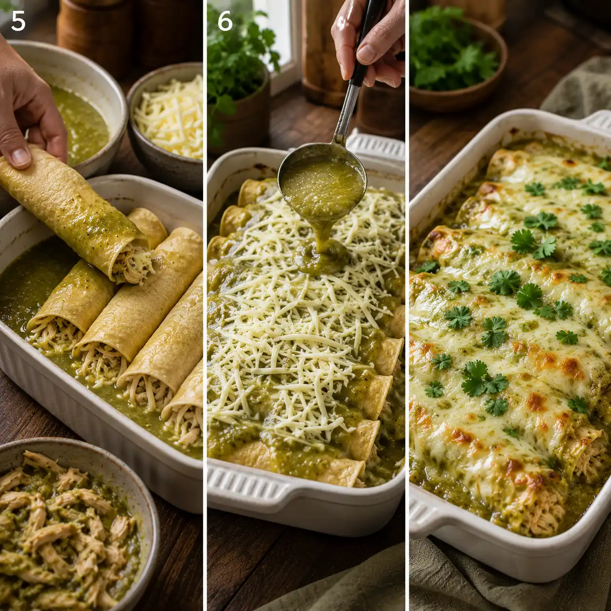 chicken enchilada recipe green final dish