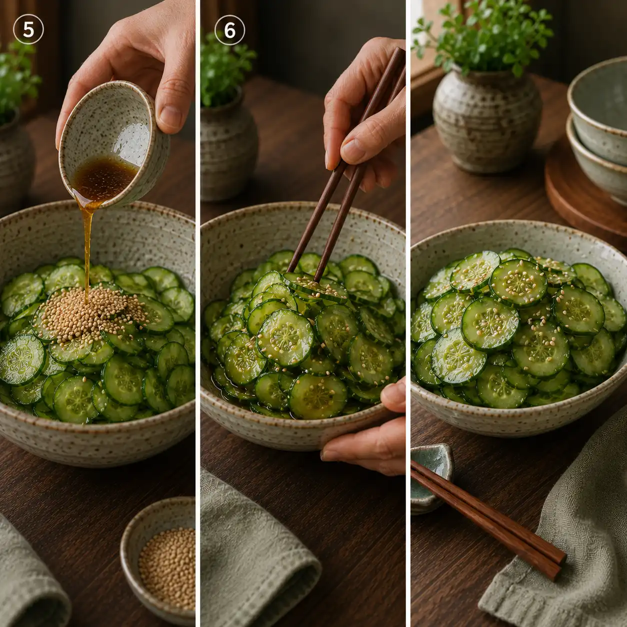 japanese cucumber salad recipe final dish