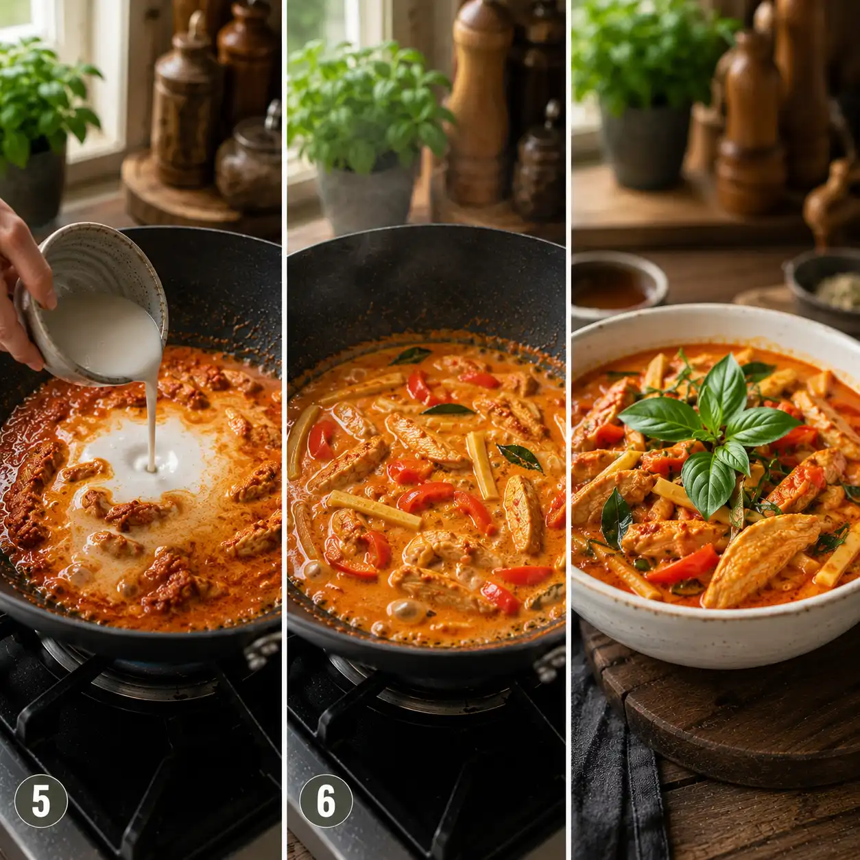 thai red curry recipe final dish