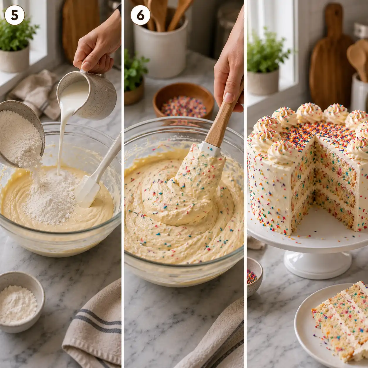 funfetti cake final dish