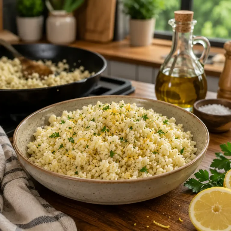 how to make cauliflower rice recipe featured image
