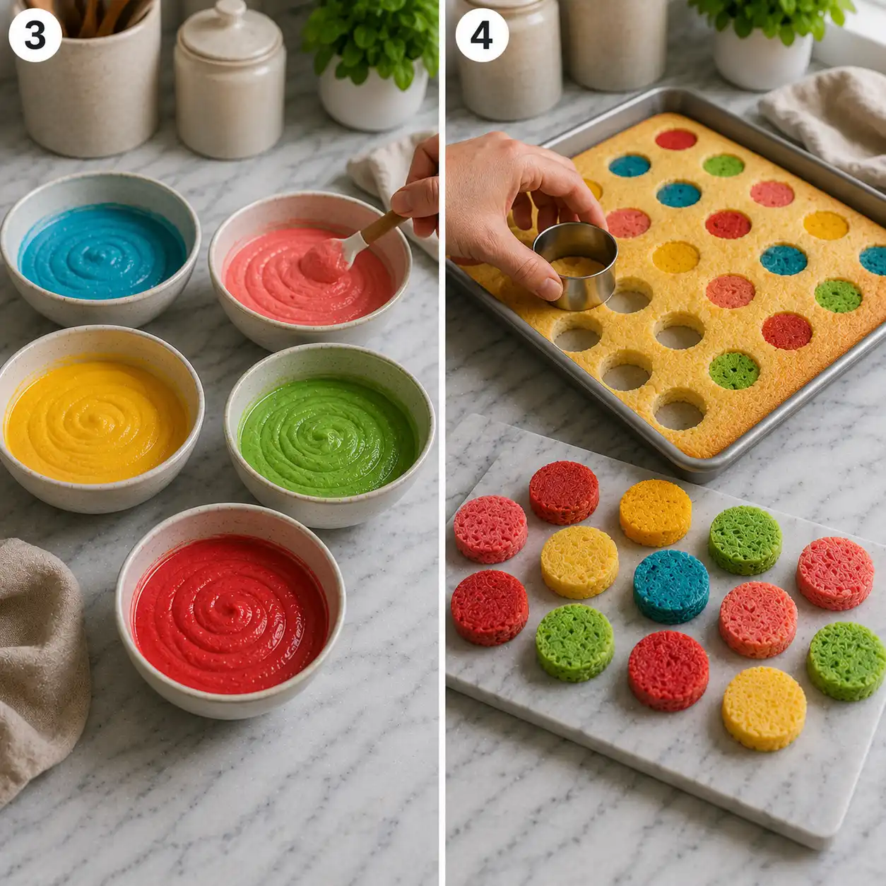 how to make dot cakes final dish