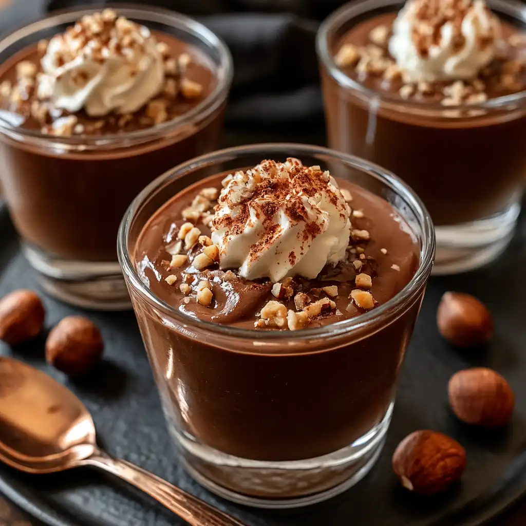chocolate hazelnut custard dessert recipe featured image