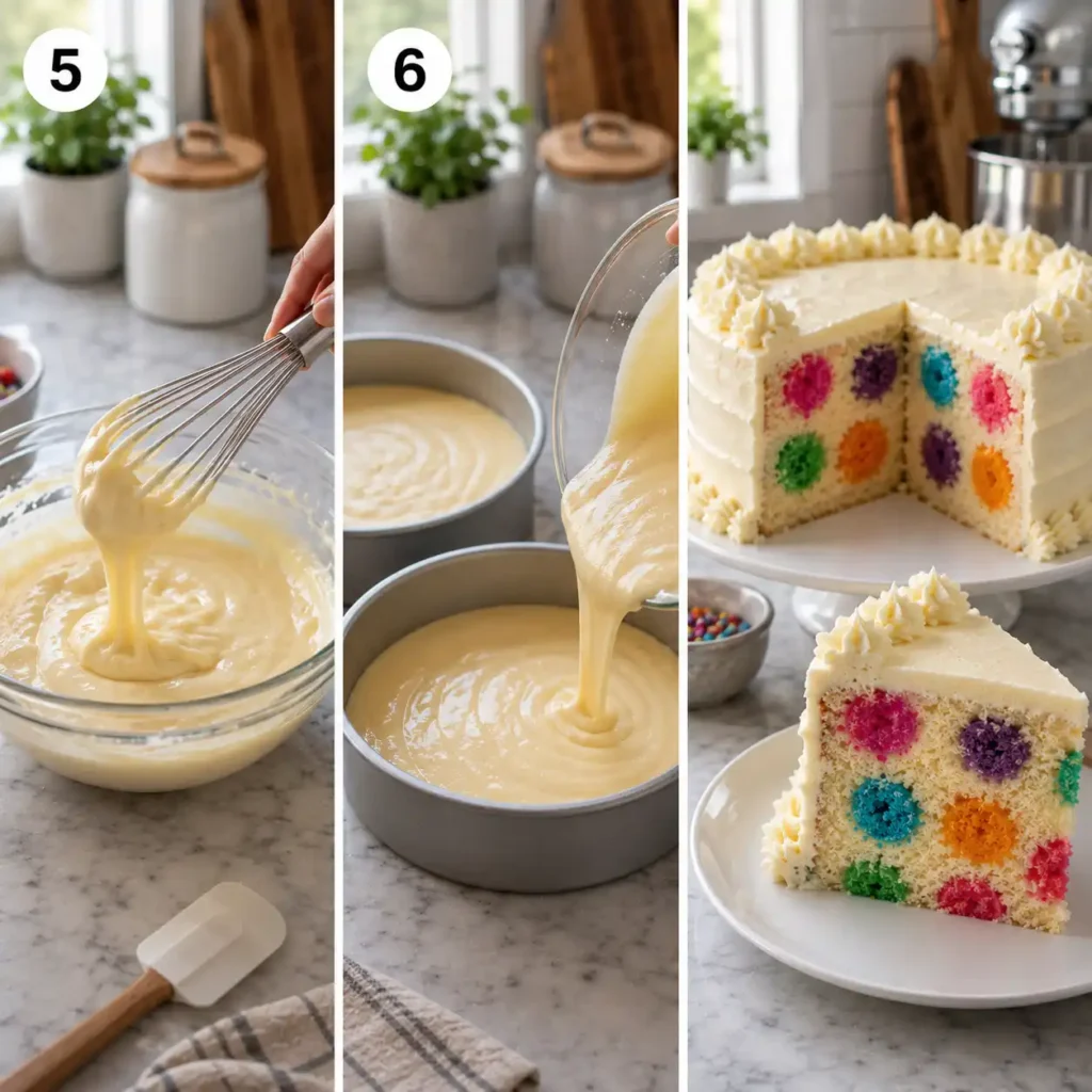 Dot Cake recipe preparation step 3
