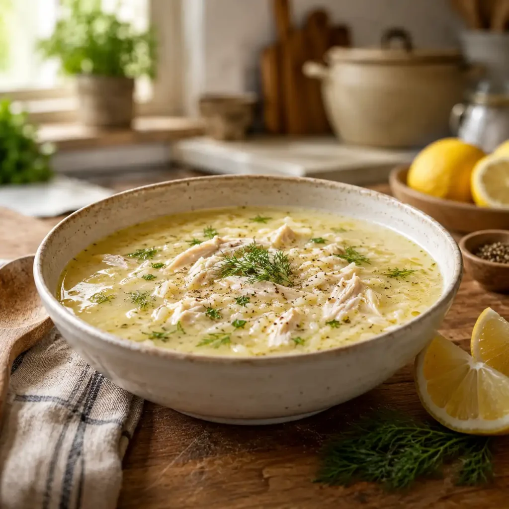 avgolemono soup recipe featured image
