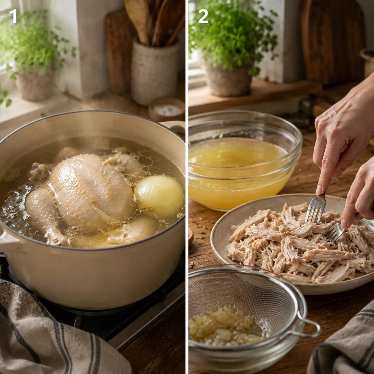 avgolemono soup preparation