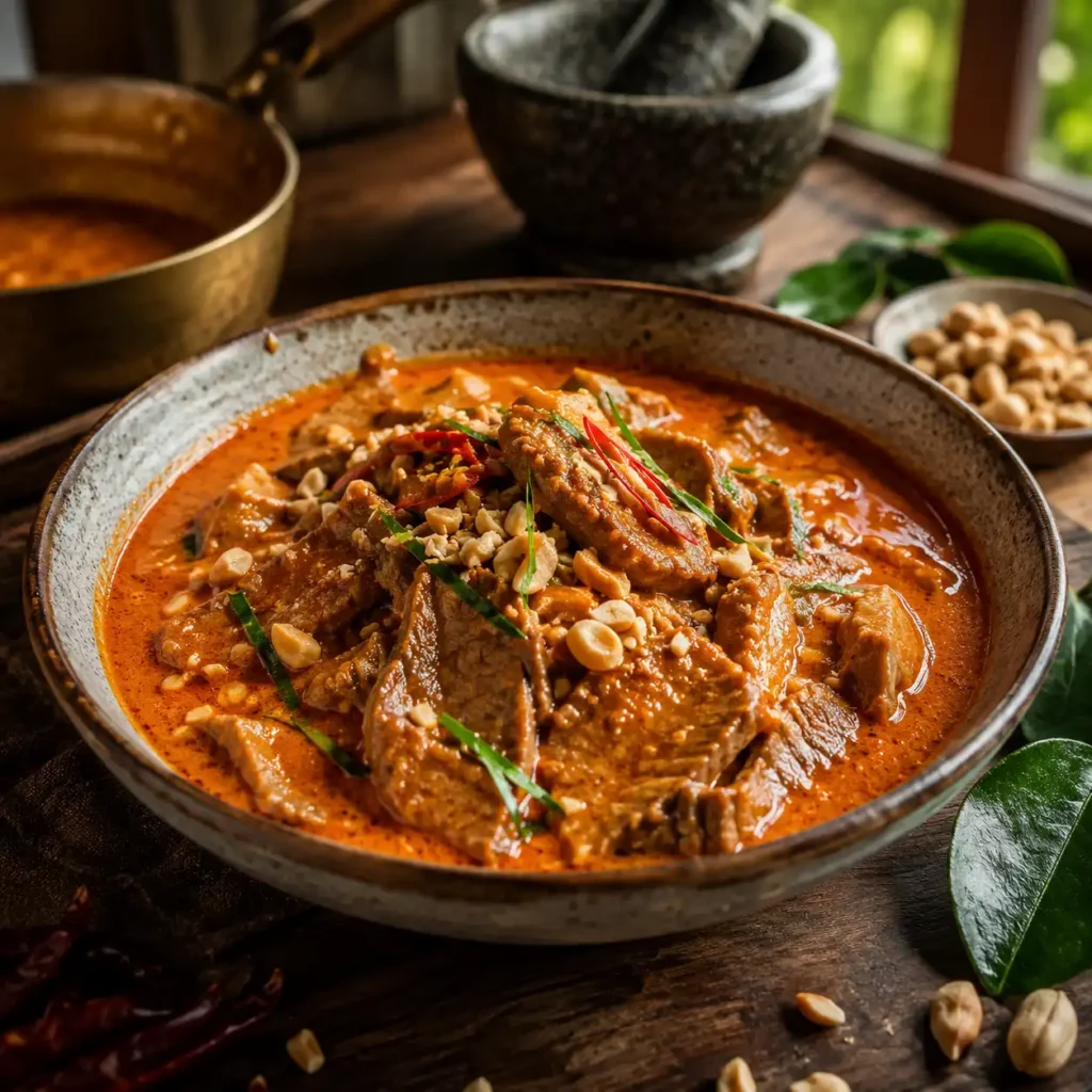 panang curry recipe featured image