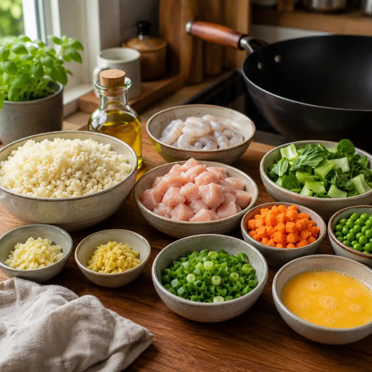 cauliflower fried rice ingredients