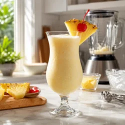 pina colada mocktail recipe featured image