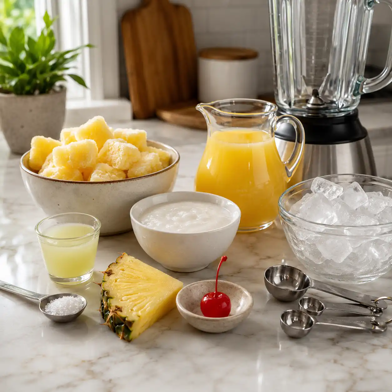 pina colada mocktail ingredients