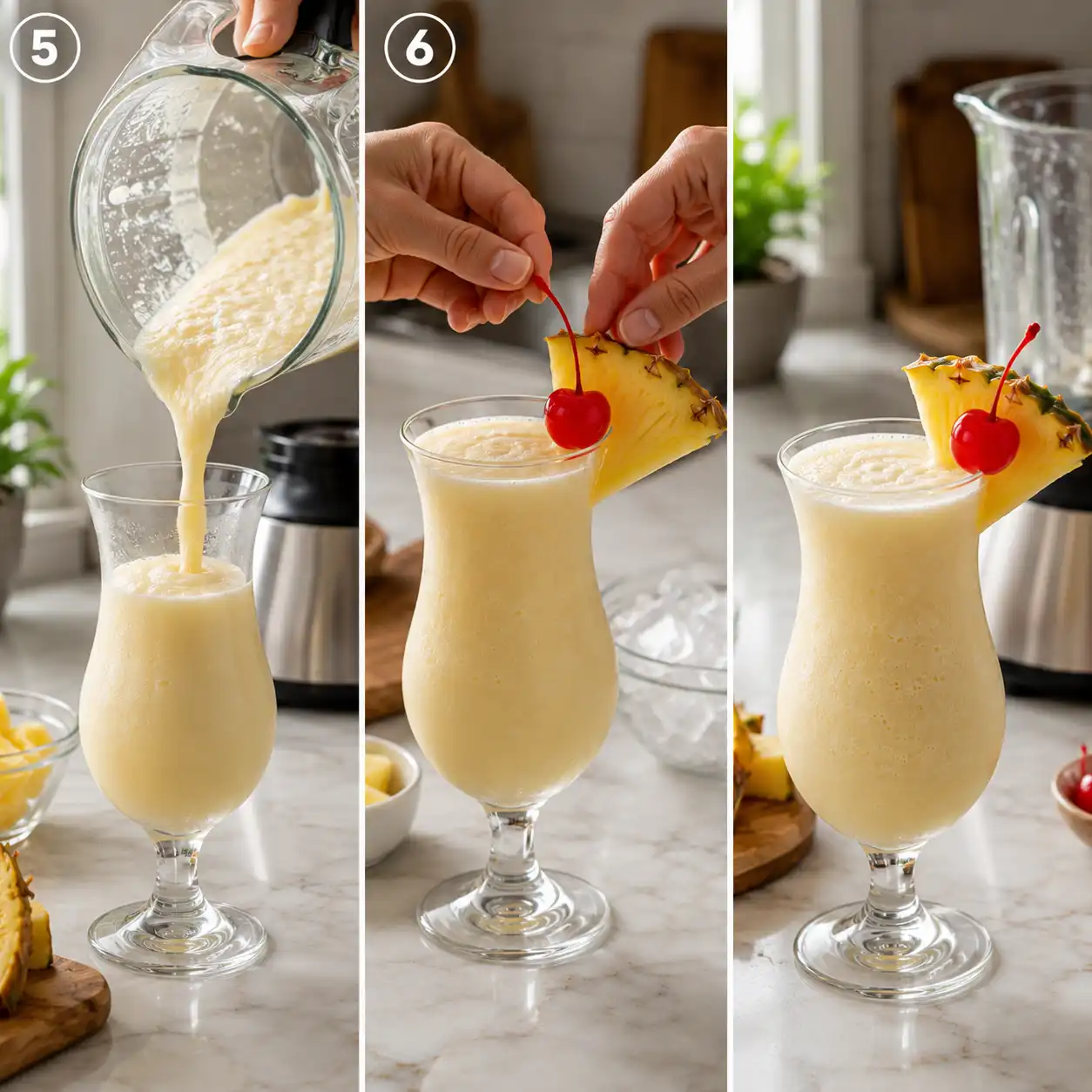 pina colada mocktail final dish