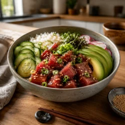 poke bowl recipe tuna recipe featured image