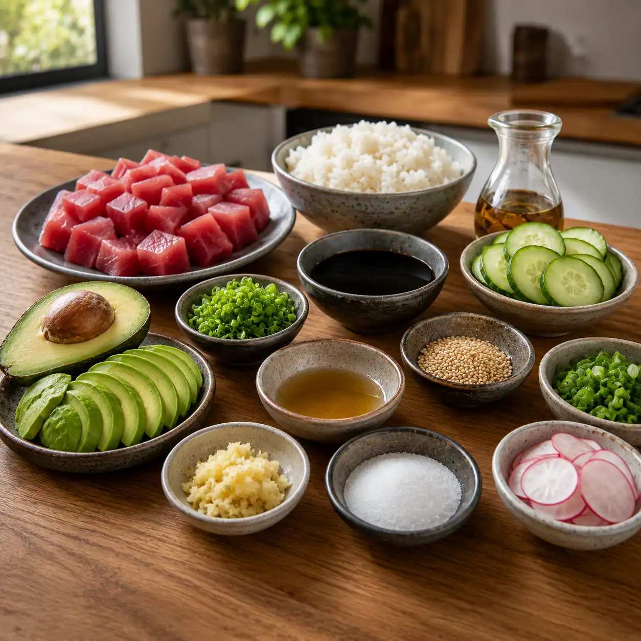 poke bowl recipe tuna ingredients