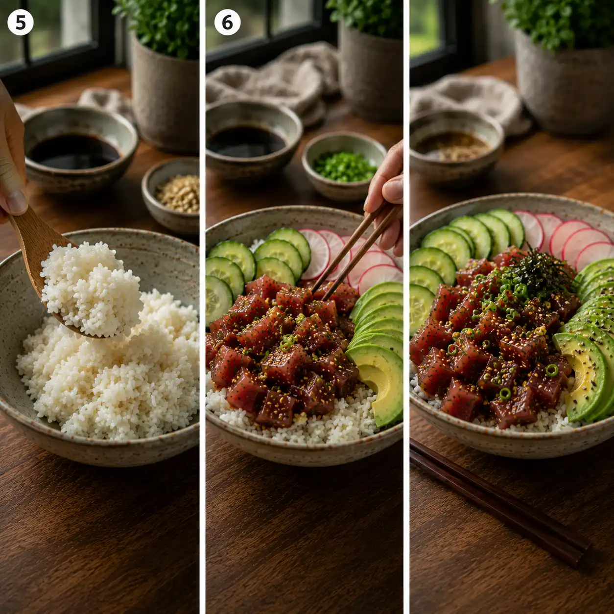 poke bowl recipe tuna final dish