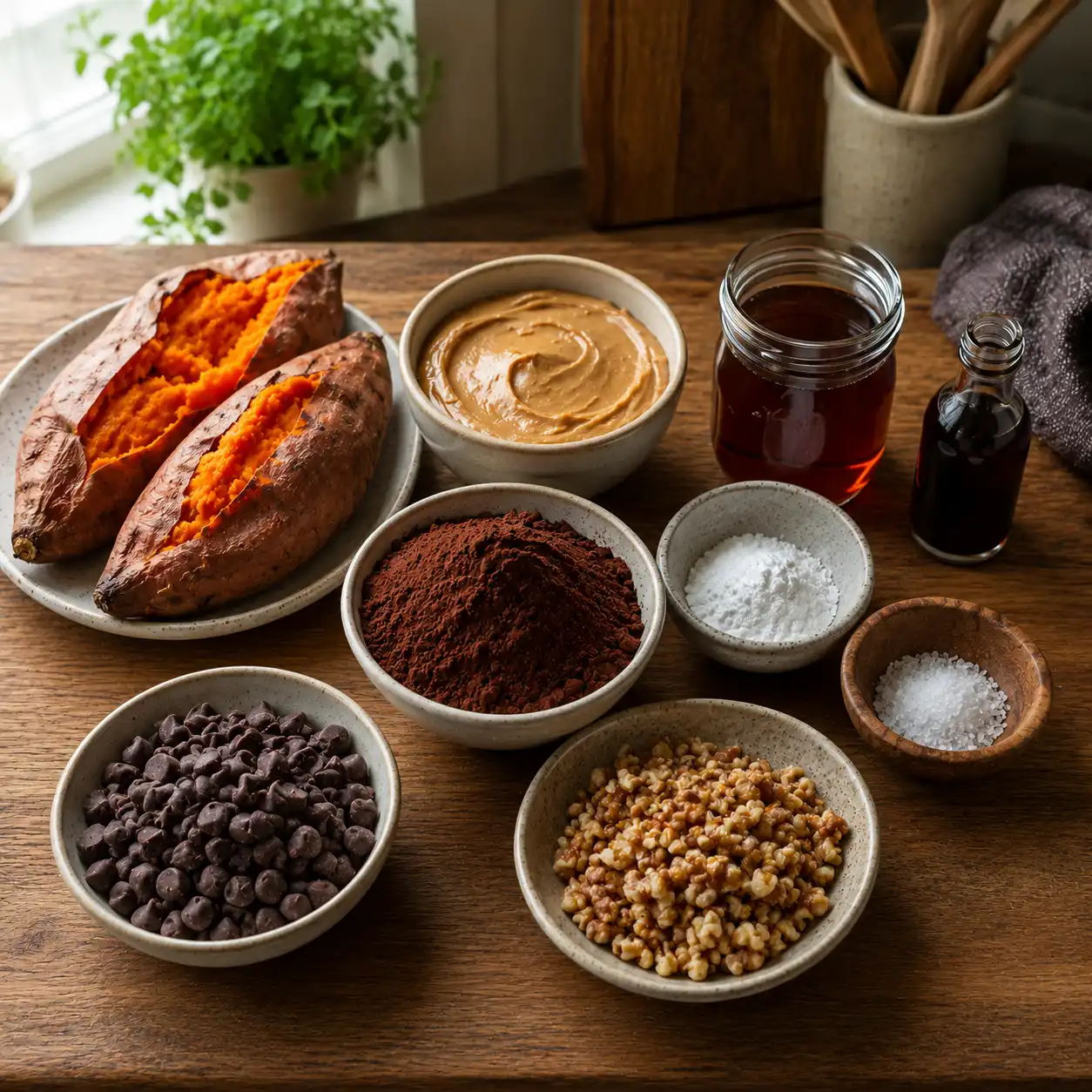 sweet potato brownie recope ingredients