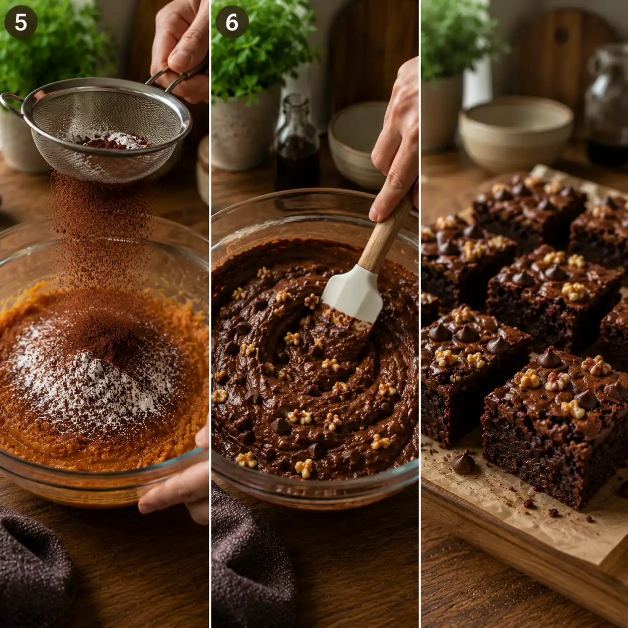 sweet potato brownie recope final dish