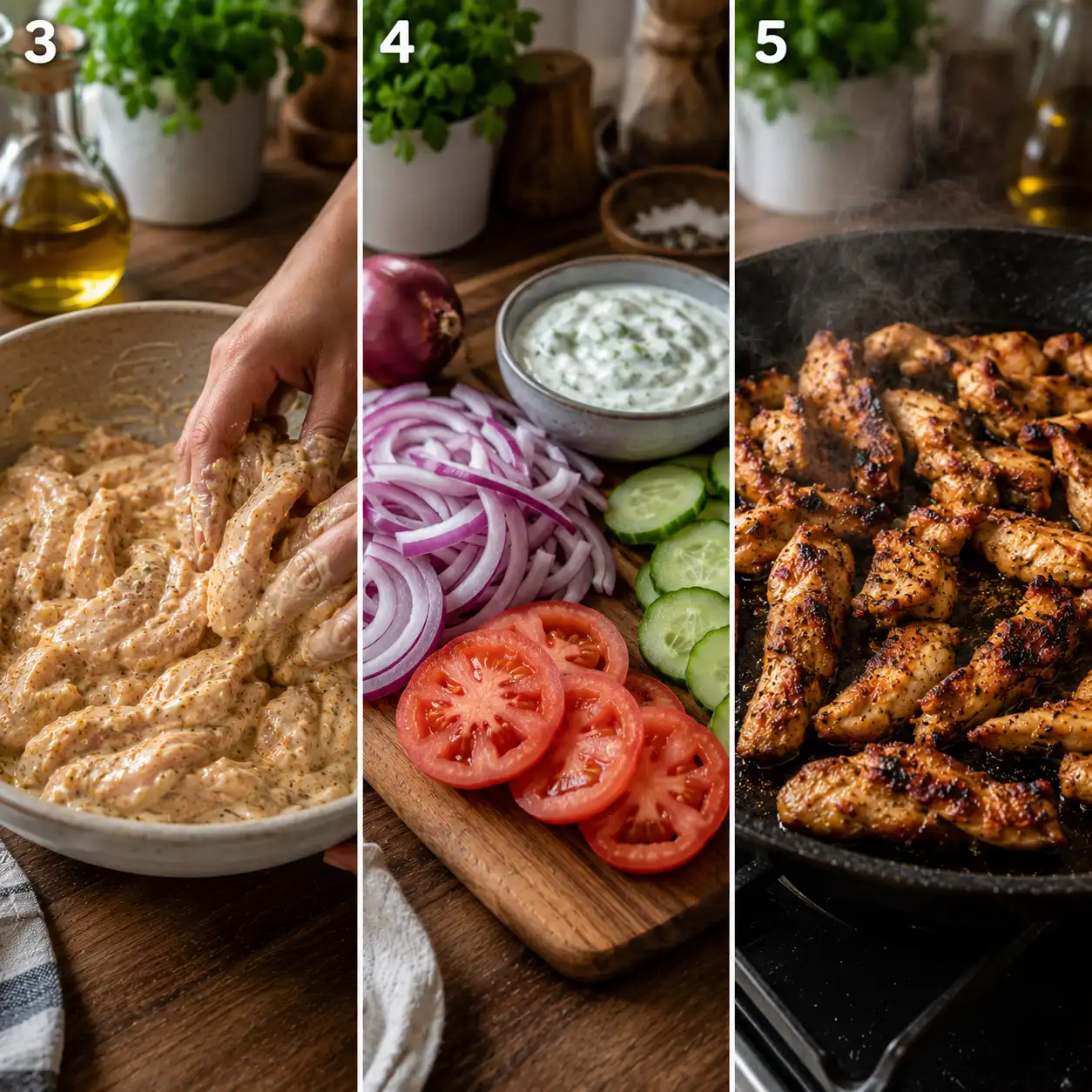 chicken gyros recipe final dish