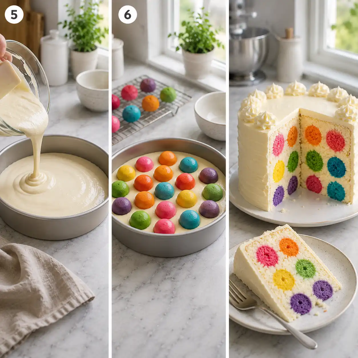 Dot Cake Recipe final dish