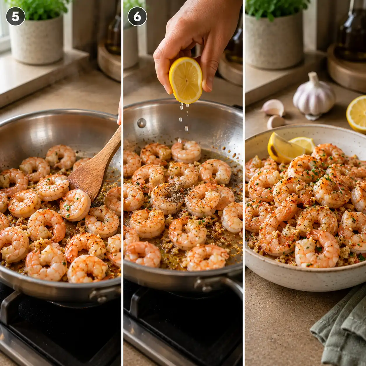 how to cook frozen cooked shrimp final dish
