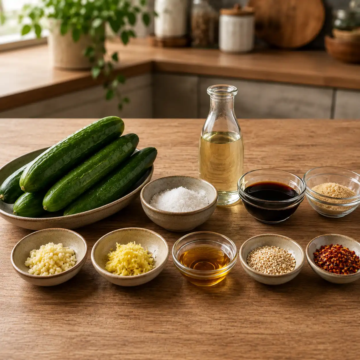 simple asian cucumber salad ingredients