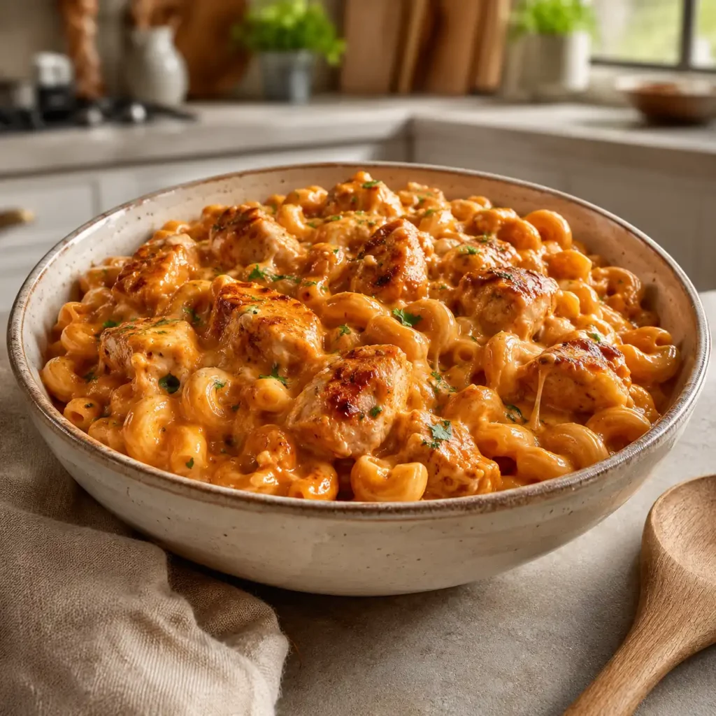 stealth health butter chicken mac and cheese recipe featured image